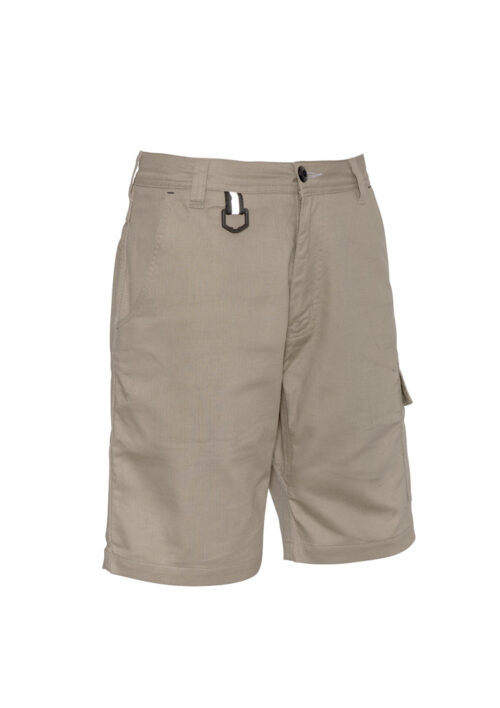 ZS505 Syzmik Mens Rugged Cooling Vented Short bProduct Khaki 01