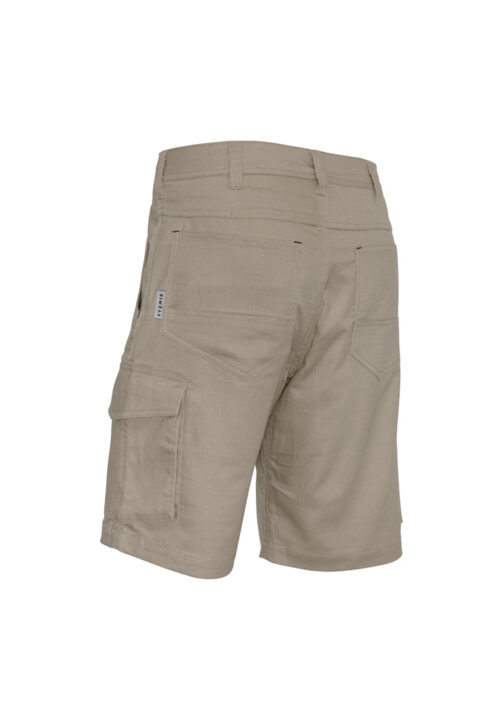 ZS505 Syzmik Mens Rugged Cooling Vented Short bProduct Khaki 02