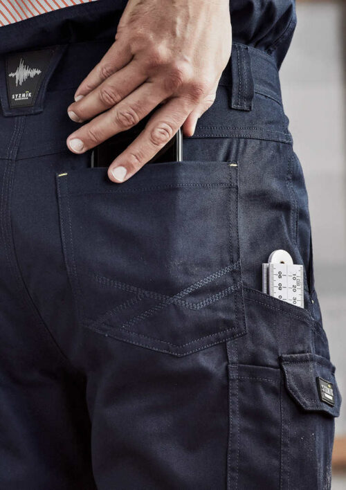ZP145 Syzmik Mens Summer Cargo Pant aTalent Navy 03