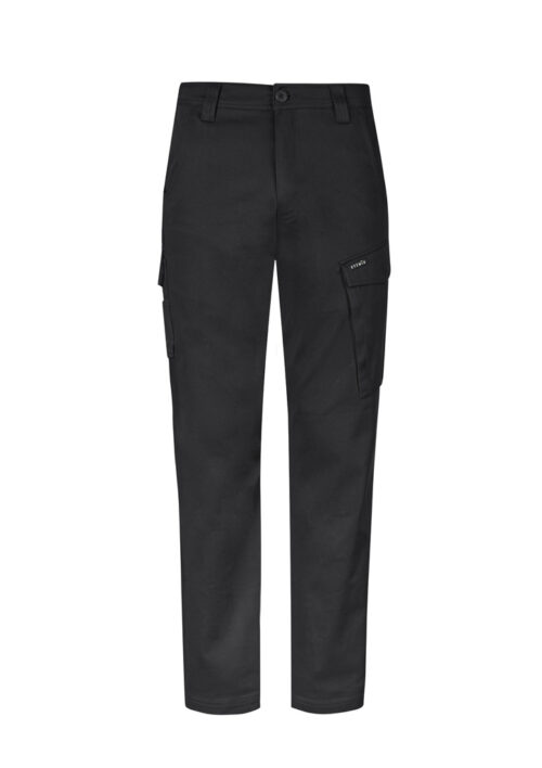 ZP230 Syzmik Mens Essential Basic Stretch Cargo Pant bProduct Black 01