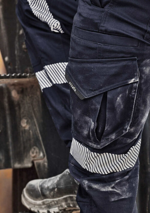 ZP924 Syzmik Mens Rugged Cooling Stretch Taped Pant aTalent Navy 02
