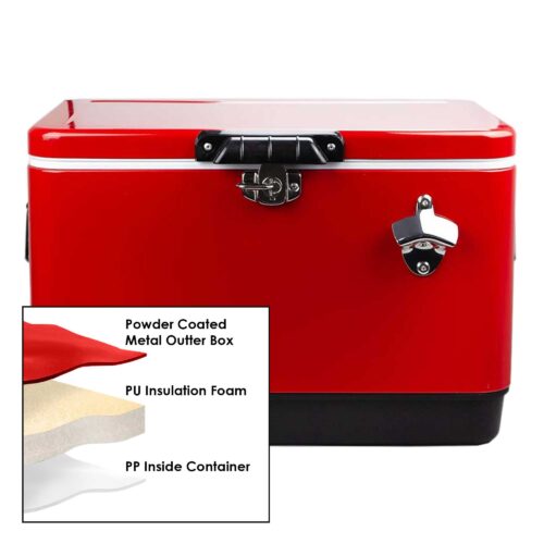 CL005 Tuscon Metal Ice Cooler Box 30L layers