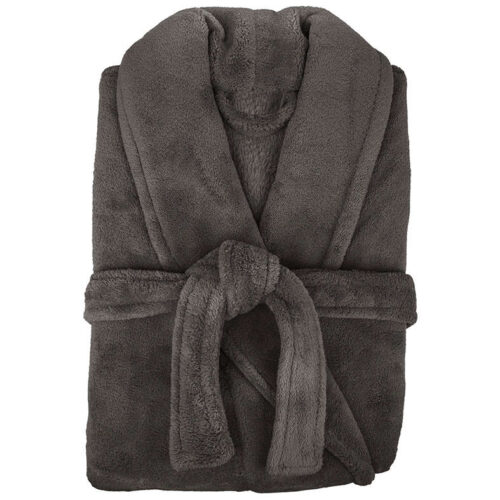 MPRR Retreat Microplush Bathrobe pewter