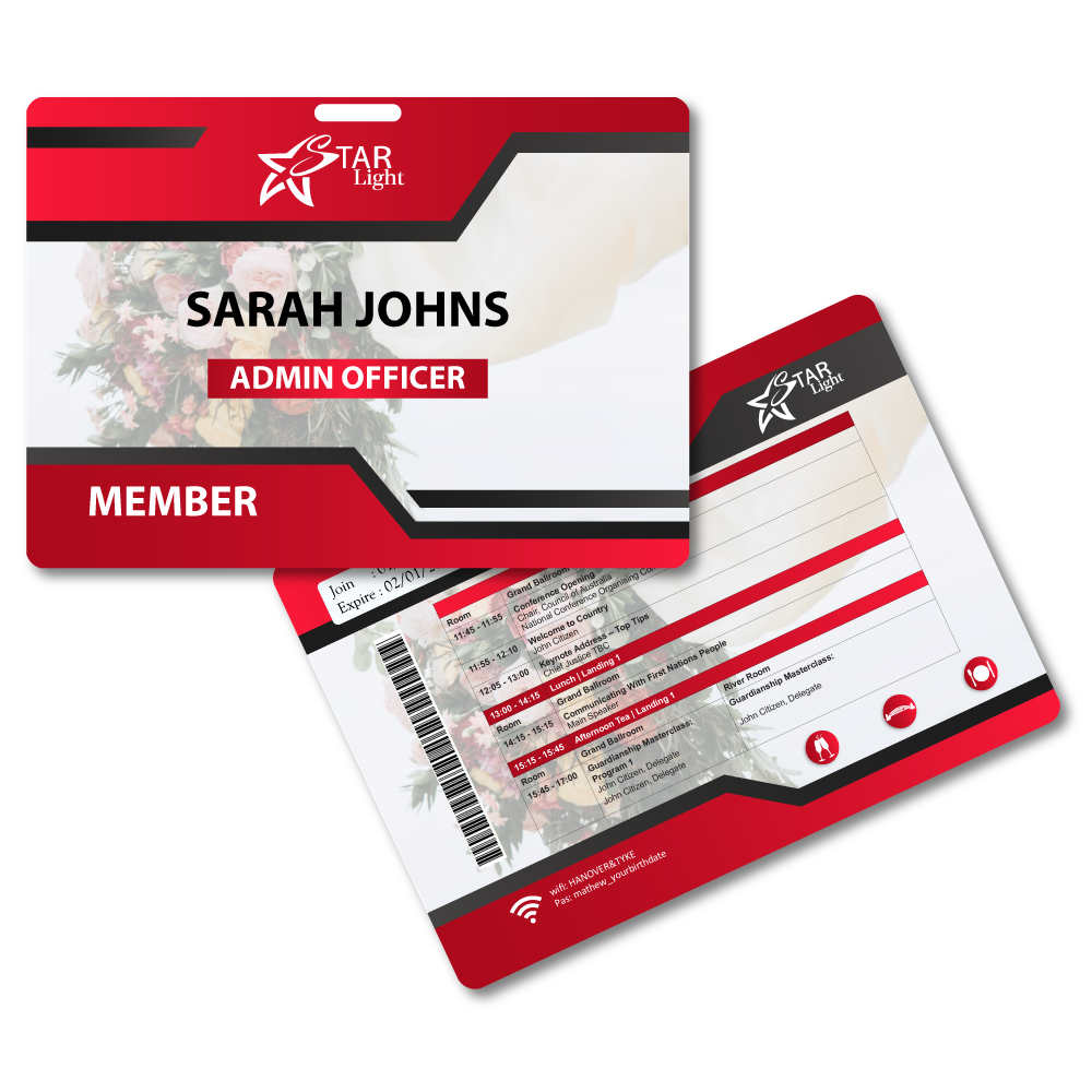 Pocketless Name Tag 105 x 74mm Landscape 3 PNTHMEL Pocketless Name Tag 105 x 74mm Landscape 1 slot