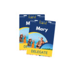 Pocketless Eco Paper Name Tag 74 x 105mm Portrait