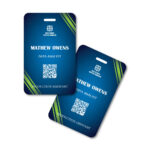 Pocketless Eco Paper Name Tag 55 x 90mm Portrait