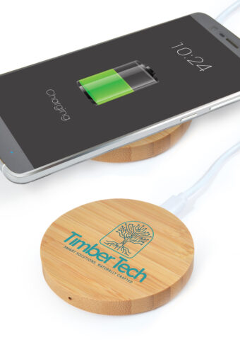 LL0220 Arc Round Bamboo Wirless Charger main