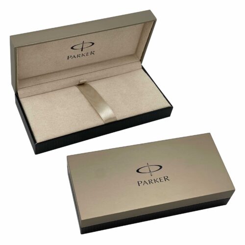 1950784 Parker Sonnet Ballpoint Metal Pen Lacquer Black 23K Gold Plated Trim 2