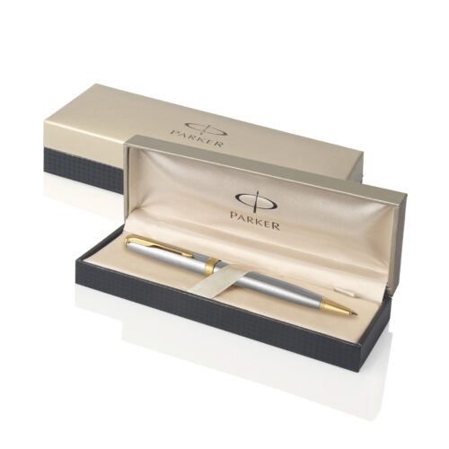 1950798 Parker Sonnet Ballpoint Metal Pen Stainless 23K Gold 2