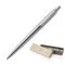 1953344 Parker Jotter Metal Ballpoint Pen Brushed Stainless CT 1