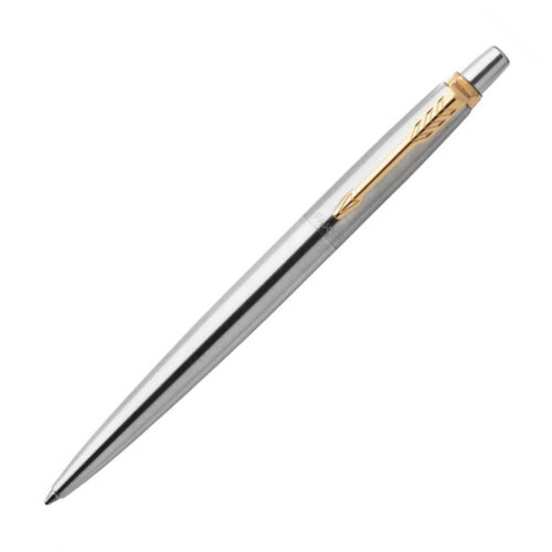 1953345 Parker Jotter Metal Ballpoint Pen Brushed Stainless GT 2