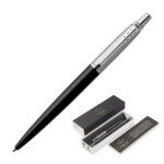 Parker Jotter Metal Ballpoint Pen Bond Street Black CT