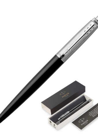 1953346 Parker Jotter Metal Ballpoint Pen Bond Street Black CT 1
