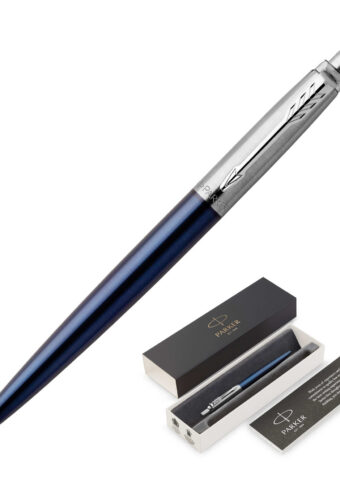 1953347 Parker Jotter Metal Ballpoint Pen Royal Blue CT 1