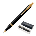 Parker IM Ballpoint Metal Pen Lacquer Black GT