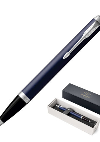 1975640 Parker IM Ballpoint Metal Pen Matte Blue CT 1