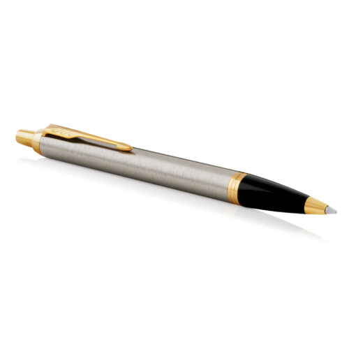 1975642 Parker IM Ballpoint Metal Pen Brushed Stainless GT 2