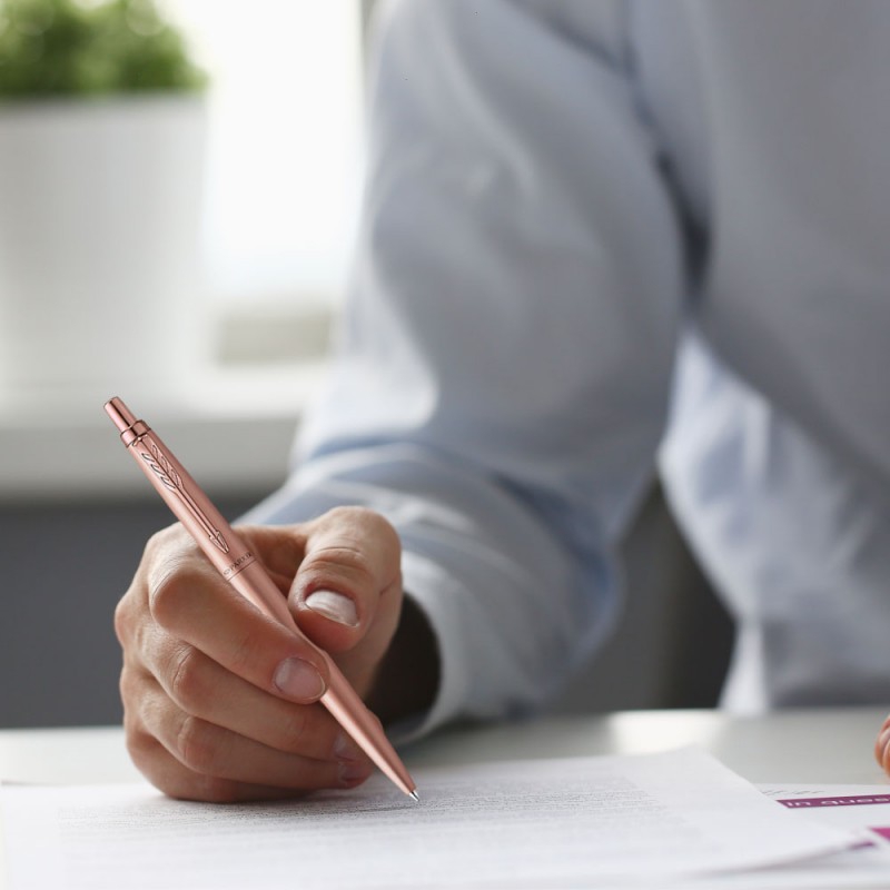 Parker Jotter XL Ballpoint Metal Pen Monochrome Rose Gold 5 2122755 Parker Jotter XL Ballpoint Metal Pen Monochrome Rose Gold 5