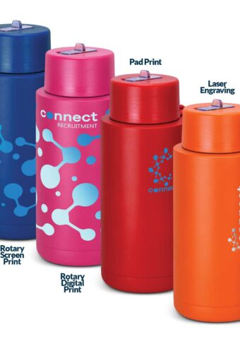 128026 Aura Vacuum Bottle 1L branding