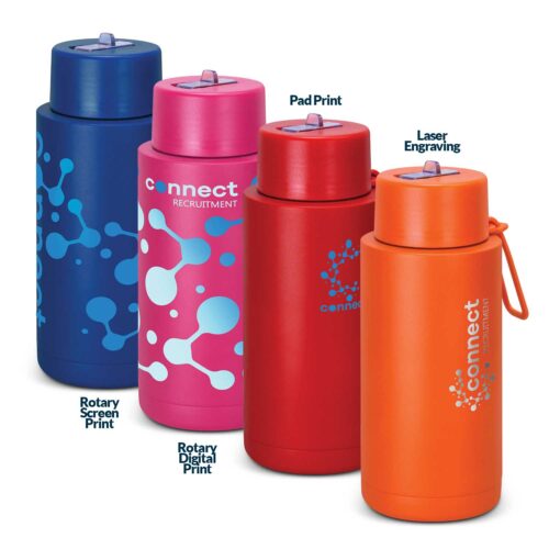 128026 Aura Vacuum Bottle 1L branding