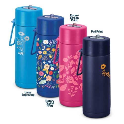 128027 Aura Vacuum Bottle 600ml branding