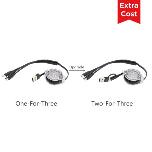 PCBA165 3 in 1 Retractable Charging Cable extra