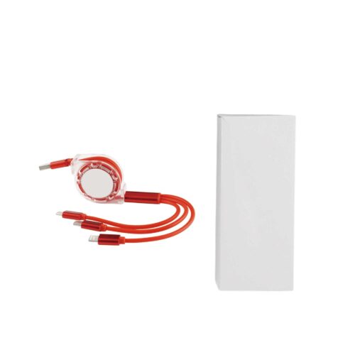 PCBA165 3 in 1 Retractable Charging Cable packaging